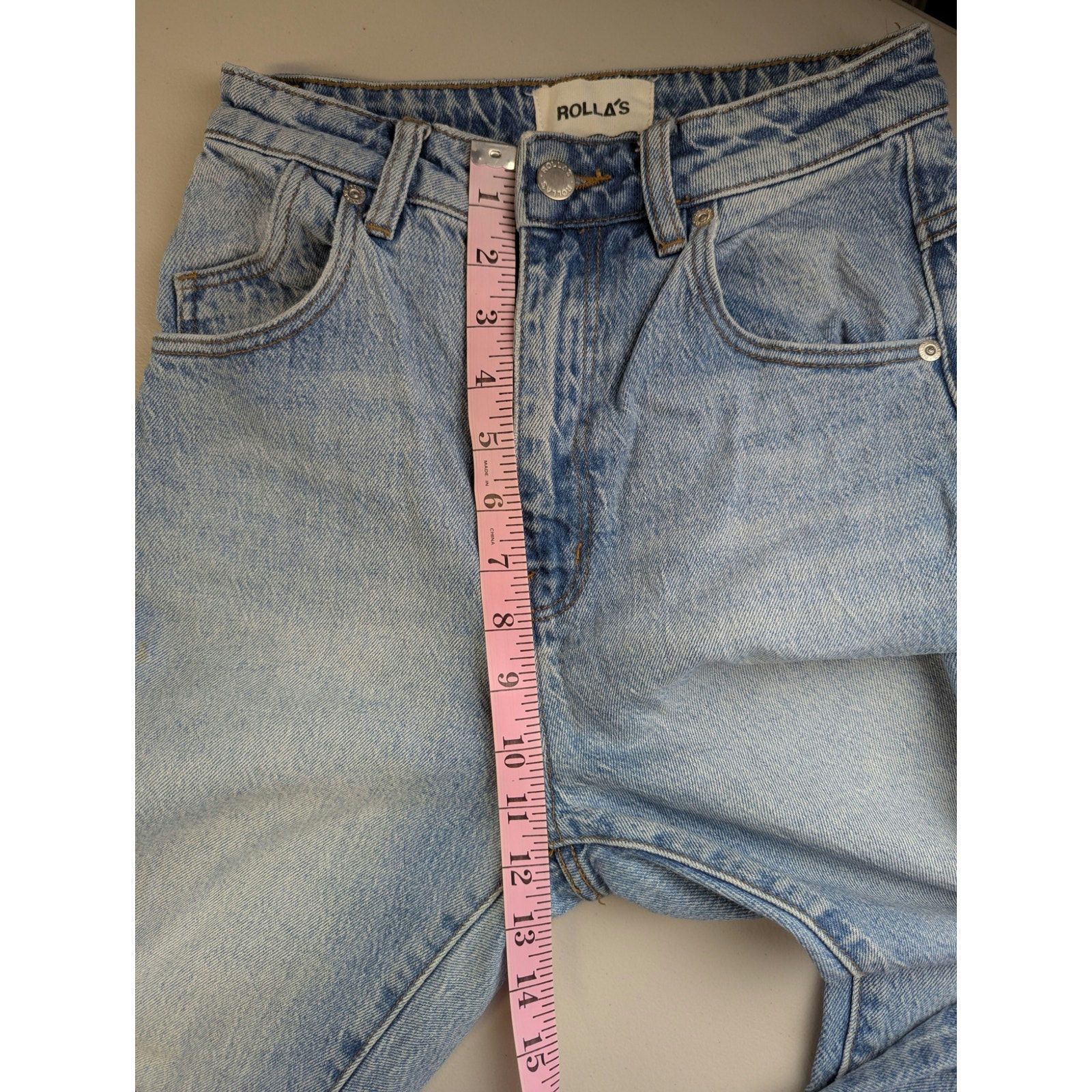 Rolla's Rollas High Rise Slim Dusters Denim Jeans Womens 26 Light Size 26" / US 2 / IT 38 - 8 Thumbnail