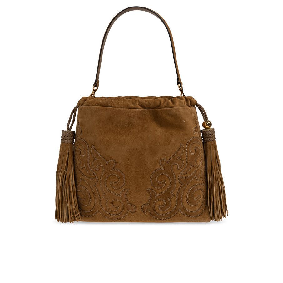 Etro ETRO Kalispera Medium Brown Suede Shoulder Bag New & Authent Size ONE SIZE - 1 Thumbnail