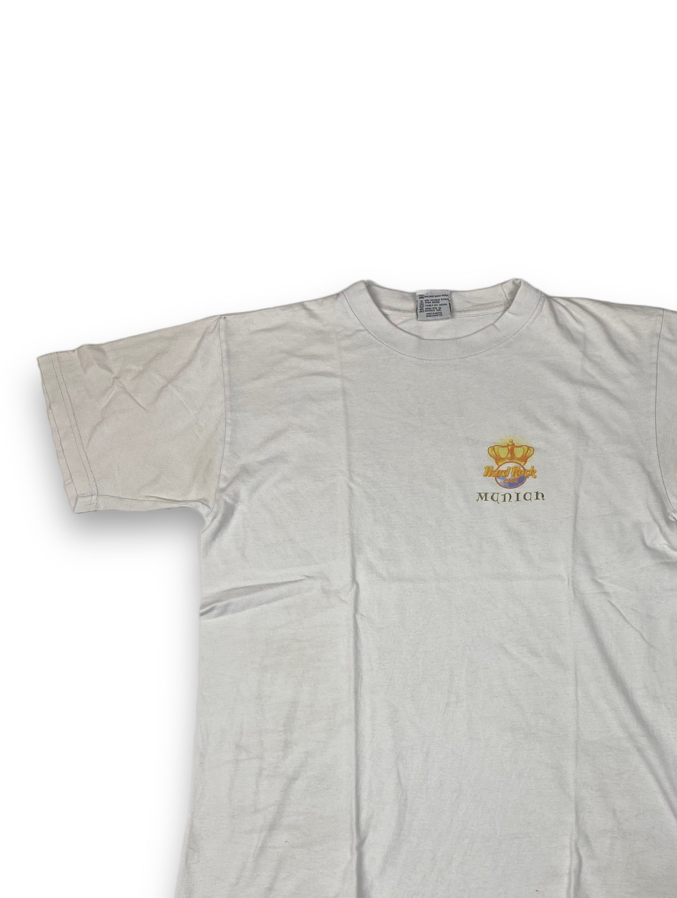 Hard Rock Cafe Vintage HARD ROCK Munich White T-Shirt Big Logo Y2k M585 Size US M / EU 48-50 / 2 - 4 Thumbnail
