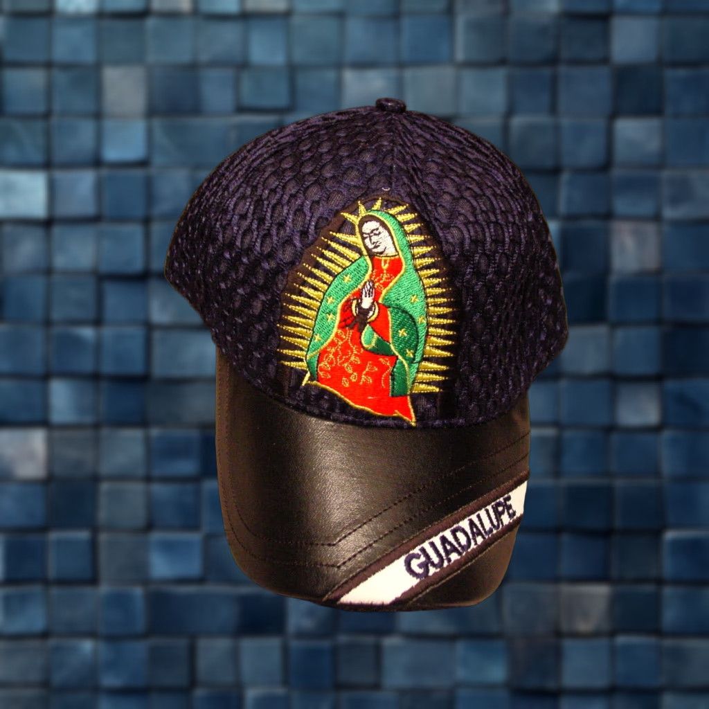 Vintage VINTAGE Guadalupe #8 Baseball Cap Men Adjustable Dark Blue Religious Religious Cap Size ONE SIZE - 1 Thumbnail