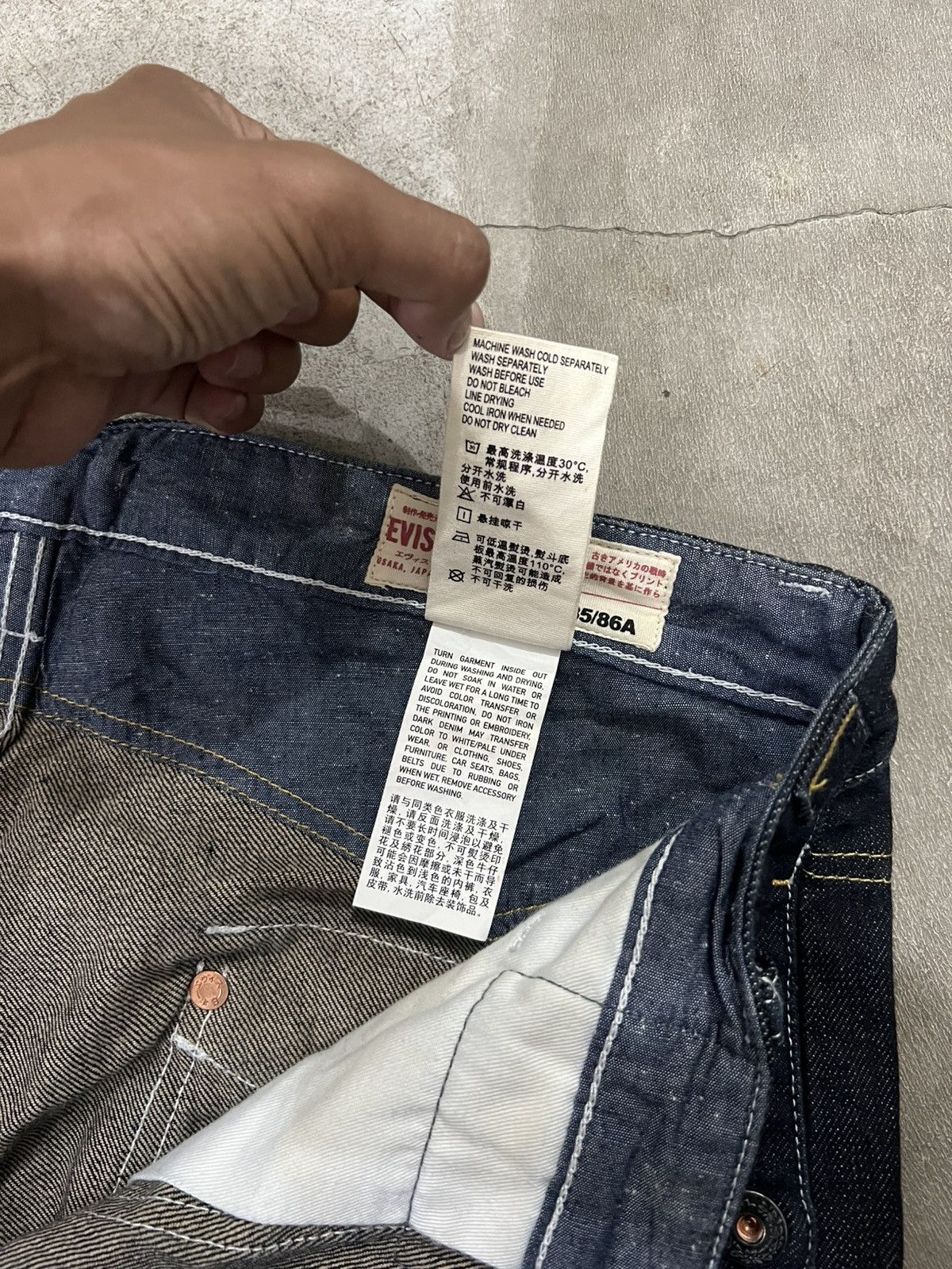 Evisu Vintage EVISU 2000 BUCKLE BACK SELVEDGE POCKET DENIM PANTS Size US 36 / EU 52 - 15 Thumbnail