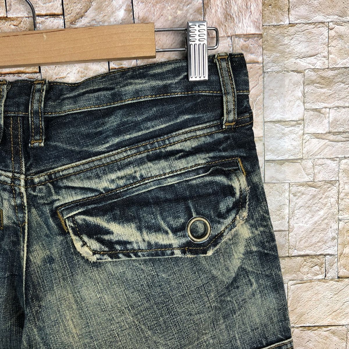 semanticdesign DL Semantic Design Blue Distressed Denim Pants #A144 Size US 28 / EU 44 - 22 Thumbnail