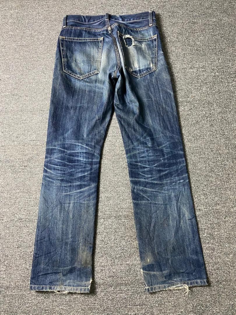 Uniqlo UNIQLO Distressed Denim Jeans (143) Size US 30 / EU 46 - 4 Thumbnail