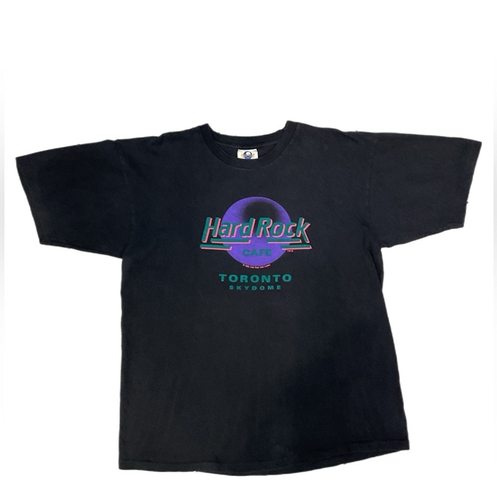 Hard Rock Cafe 1989 Rare vintage Hard Rock Cafe “ Toronto SkyDome” T-Shirt Size US XL / EU 56 / 4 - 1 Thumbnail