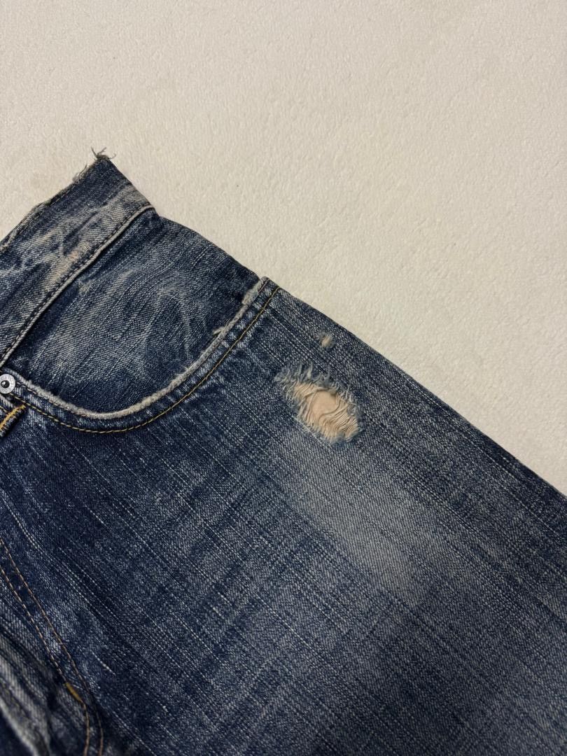 Edwin 💥BAGGY💥90's EDWIN 504R SAND WASHED INSANE DISTRESSED GRUNGE Size US 30 / EU 46 - 7 Thumbnail