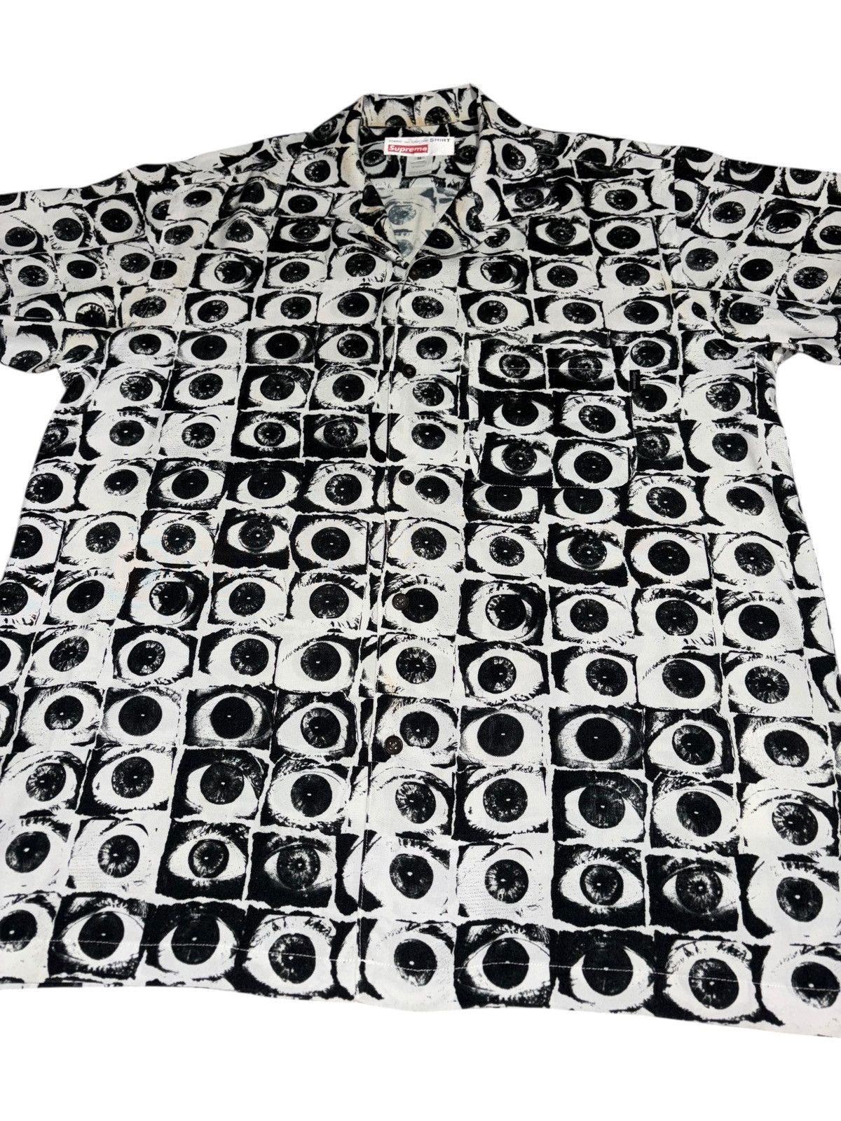 Comme des Garcons SHIRT × Supreme Supreme CDG SS17 Eyes Shirt button eyeball graphic logo polo Size US M / EU 48-50 / 2 - 3 Thumbnail