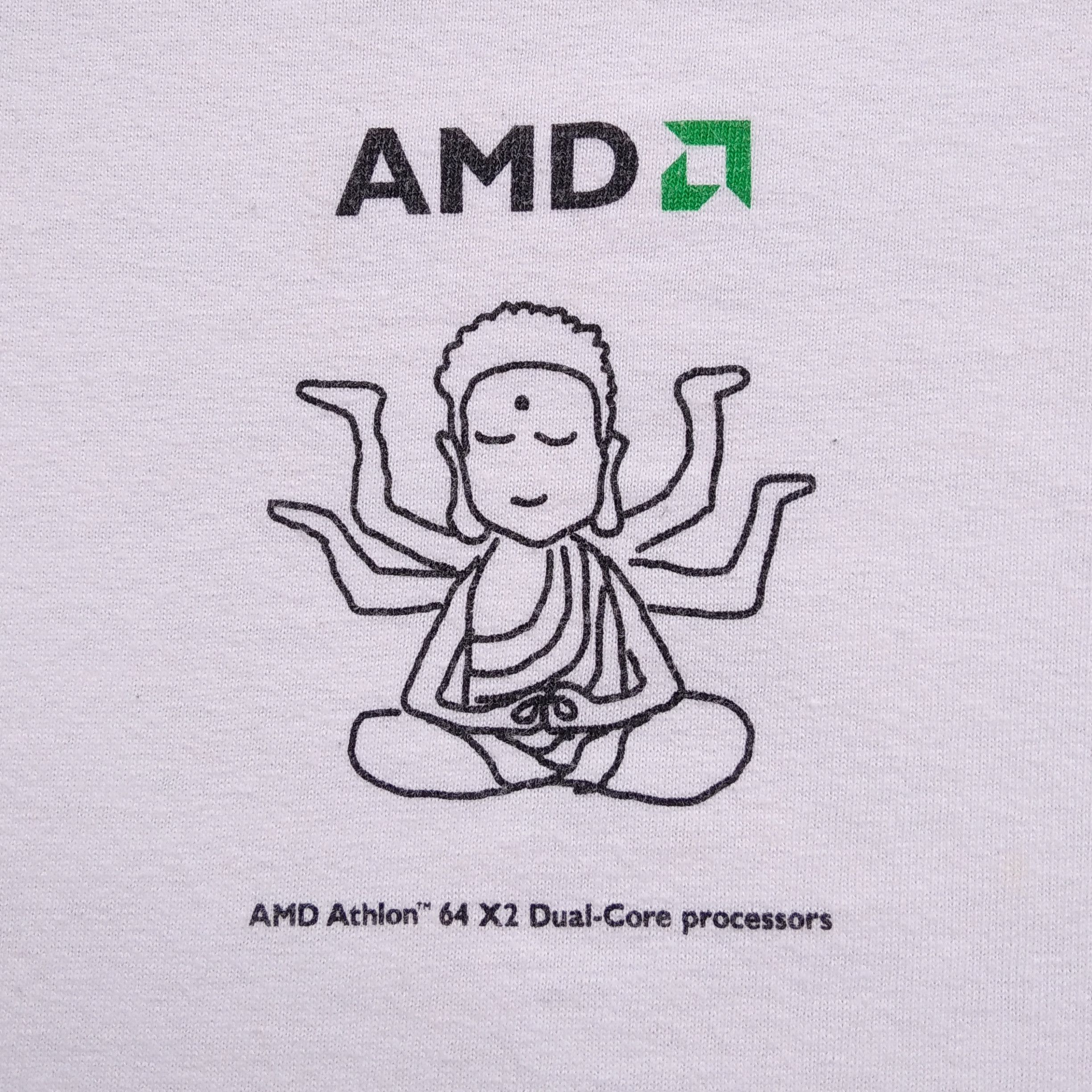 Apple Vintage Early 00's AMD ATHLON PROCESSER T-Shirt Size US L / EU 52-54 / 3 - 4 Thumbnail