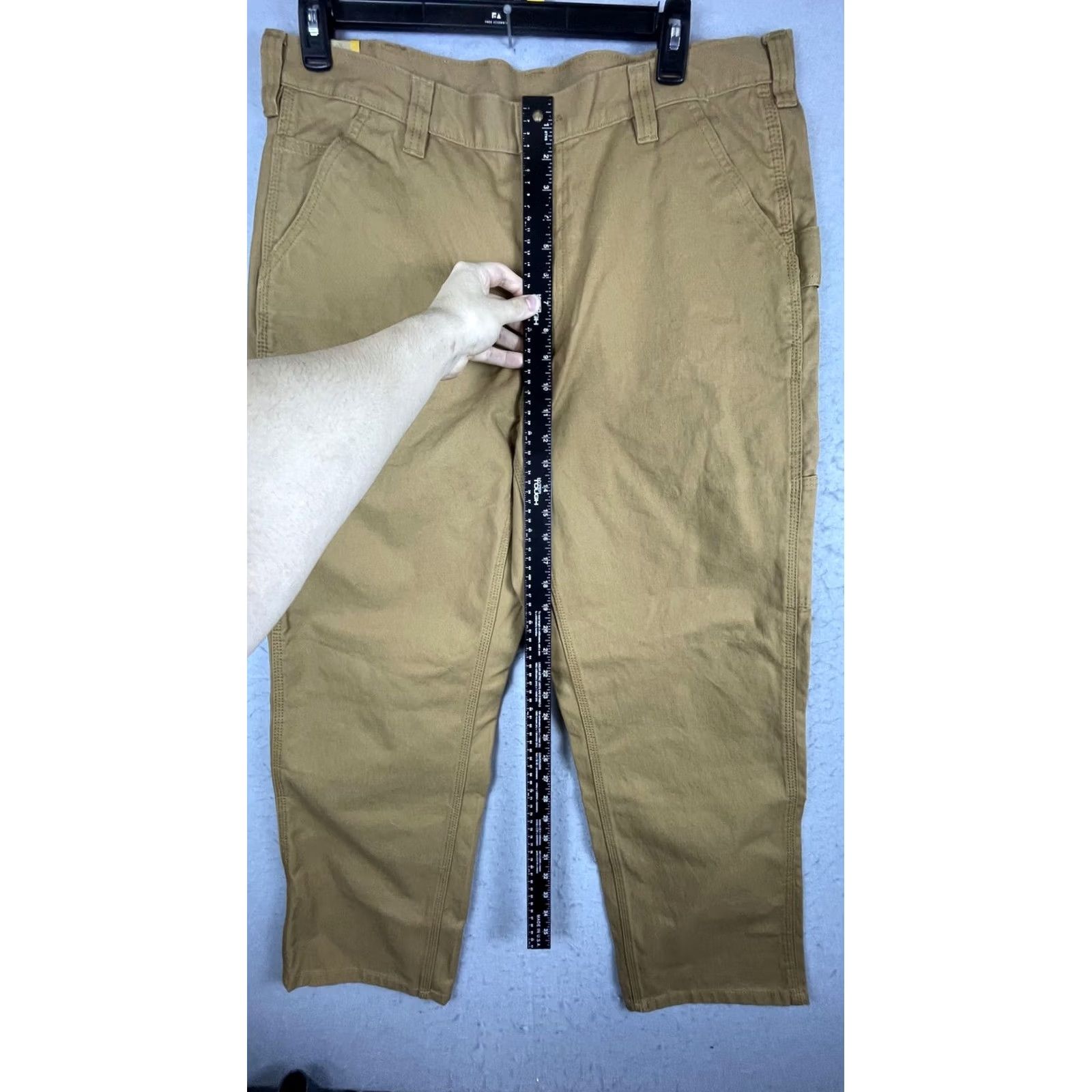 Vintage Brahma Carpenter Pants Mens 36x30 Brown Relaxed Fit Canvas Workwear Pockets Size US 36 / EU 52 - 3 Thumbnail