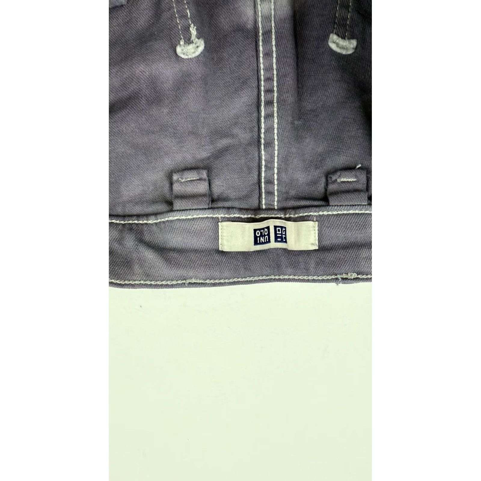 Uniqlo Uniqlo Pants Mens Medium Gray Tie Dye Straight Leg Cotton Casual Workwear Regular Size US 31 - 5 Thumbnail