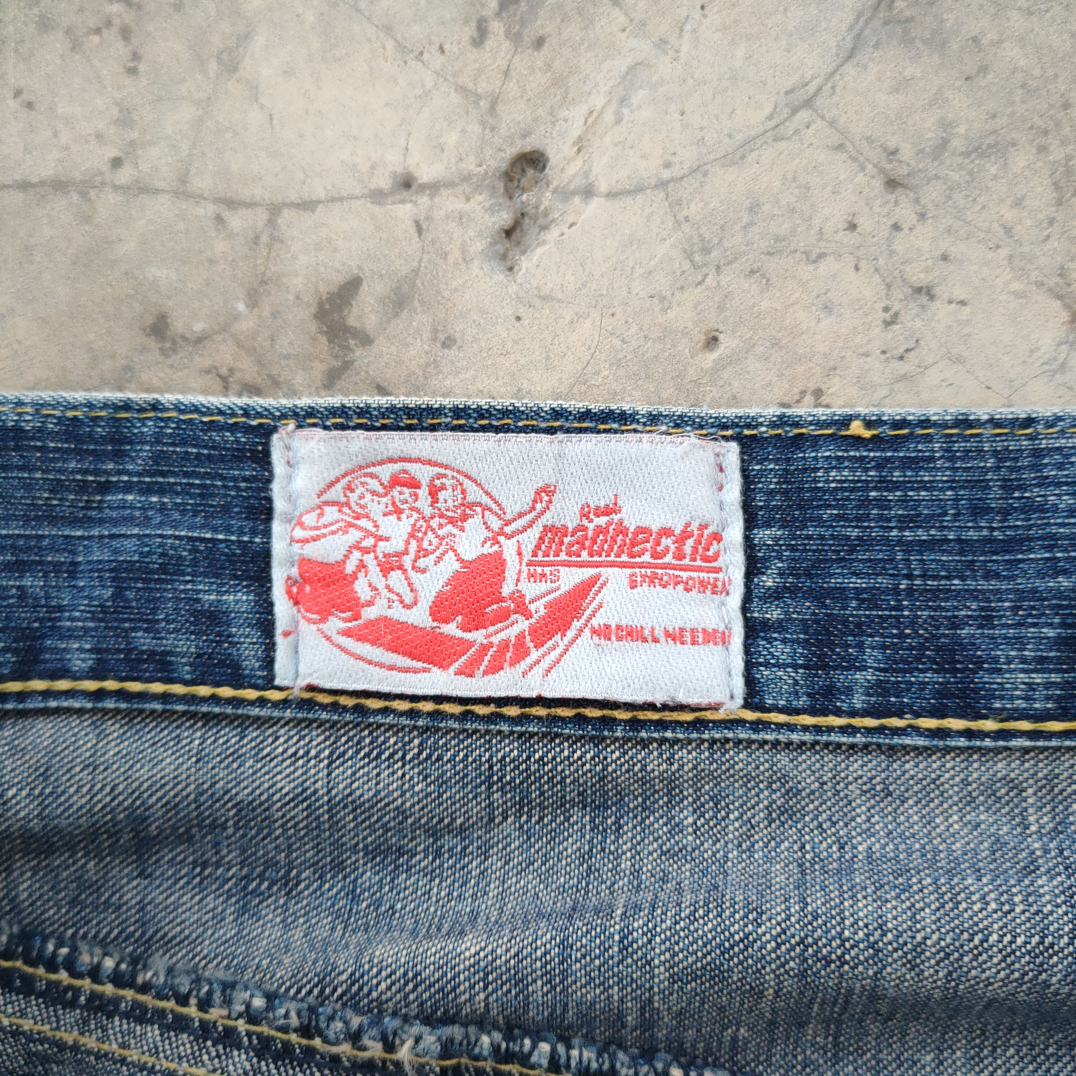 Japanese Brand W38 VINTAGE HECTIC DENIM TALON ZIP FADED RIPPED JEANS PANTS Size US 38 / EU 54 - 13 Thumbnail