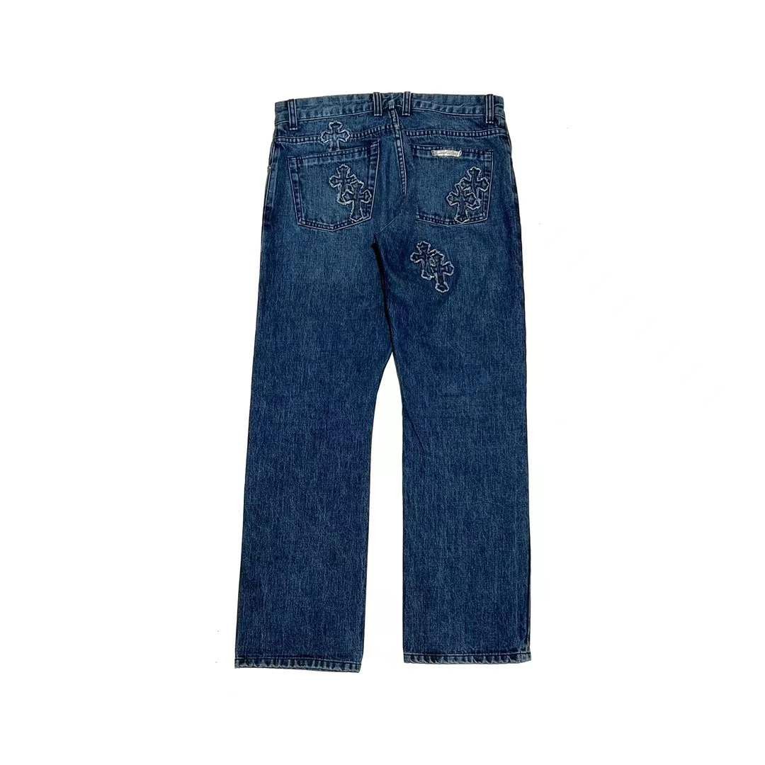 Chrome Hearts Chrome Hearts Denim Cross Patch Jeans Size US 31 - 2 Thumbnail