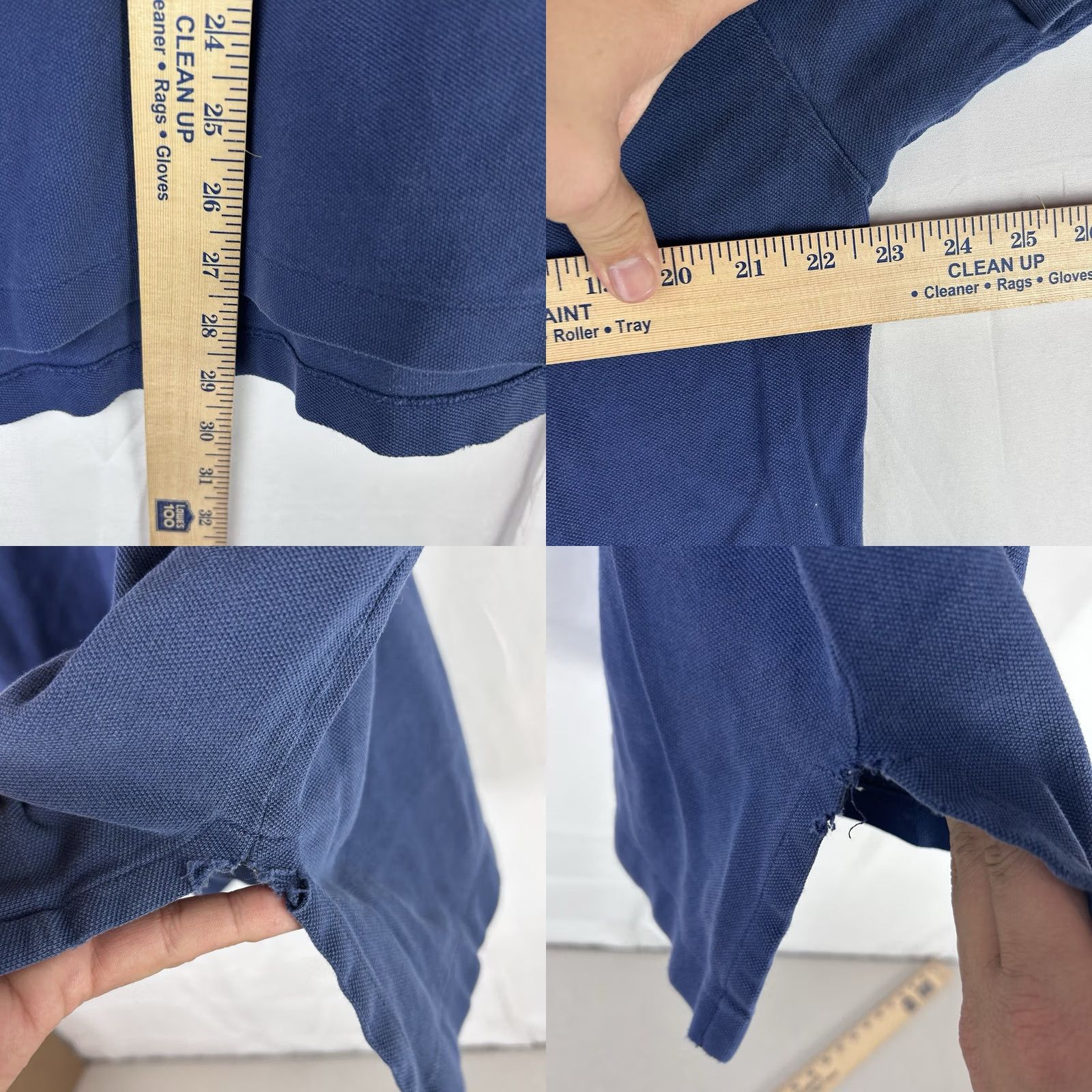 Ralph Lauren Polo by Ralph Lauren Shirt Large Blue Men's Short Sleeve Cotton Polo *Flaw Size US L / EU 52-54 / 3 - 8 Thumbnail