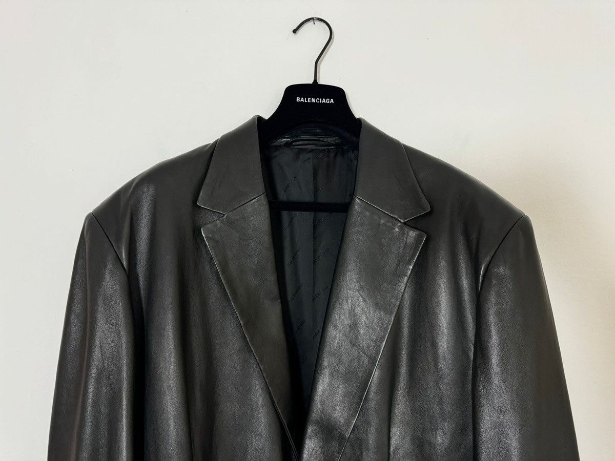 Balenciaga SS23 SOFT LEATHER BLAZER SB OVERSIZE JACKET Size US M / EU 48-50 / 2 - 6 Thumbnail