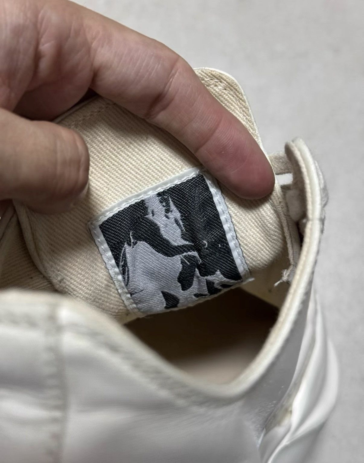 Rick Owens Rick Owens DRKSHDW Tank Sole Milk White Leather Sneakers K37 Size US 7 / EU 40 - 9 Thumbnail