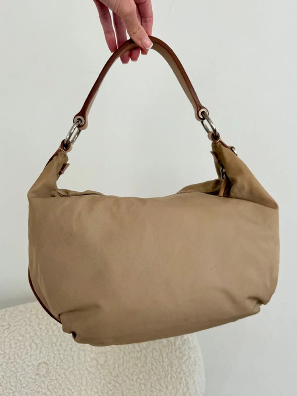 Prada Prada Stencil Logo Hobo Shoulder Bag Size ONE SIZE - 7 Thumbnail