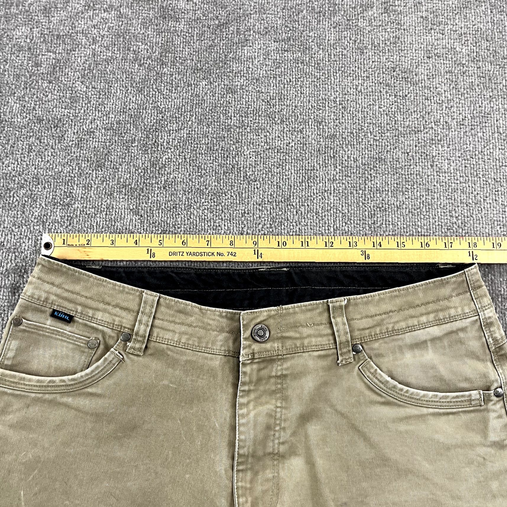 Vintage KUHL Rydr Pants Mens 36x30 Brown Hiking Outdoor Workwear Casual Flat Front Cotton Size US 36 / EU 52 - 5 Thumbnail
