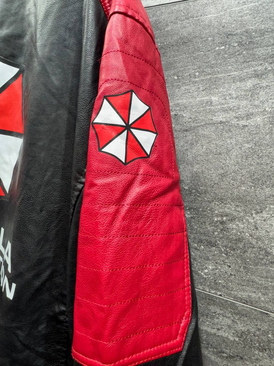 Other Faux Leather Resident Print Motorcycle Bomber Racing Jacket Size US XL / EU 56 / 4 - 12 Thumbnail