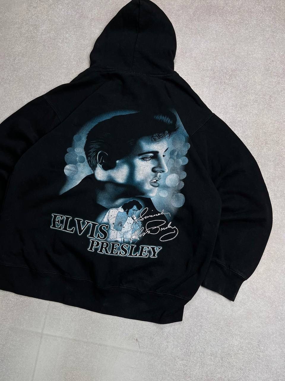 Vintage Elvis Presley Rock Singer Boxy Hoodie Y2K XL