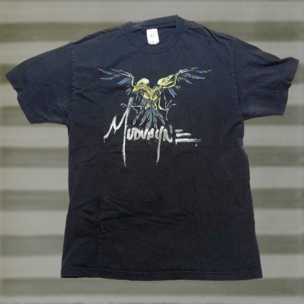 AAA Vintage Mudvayne Tour T Shirt L Band Tee Black Short Sleeve Crew Neck Men’s Regular Fit Double-Sided Graphic Print Y2K Rock Concert 2000s Size US L / EU 52-54 / 3 - 1 Thumbnail
