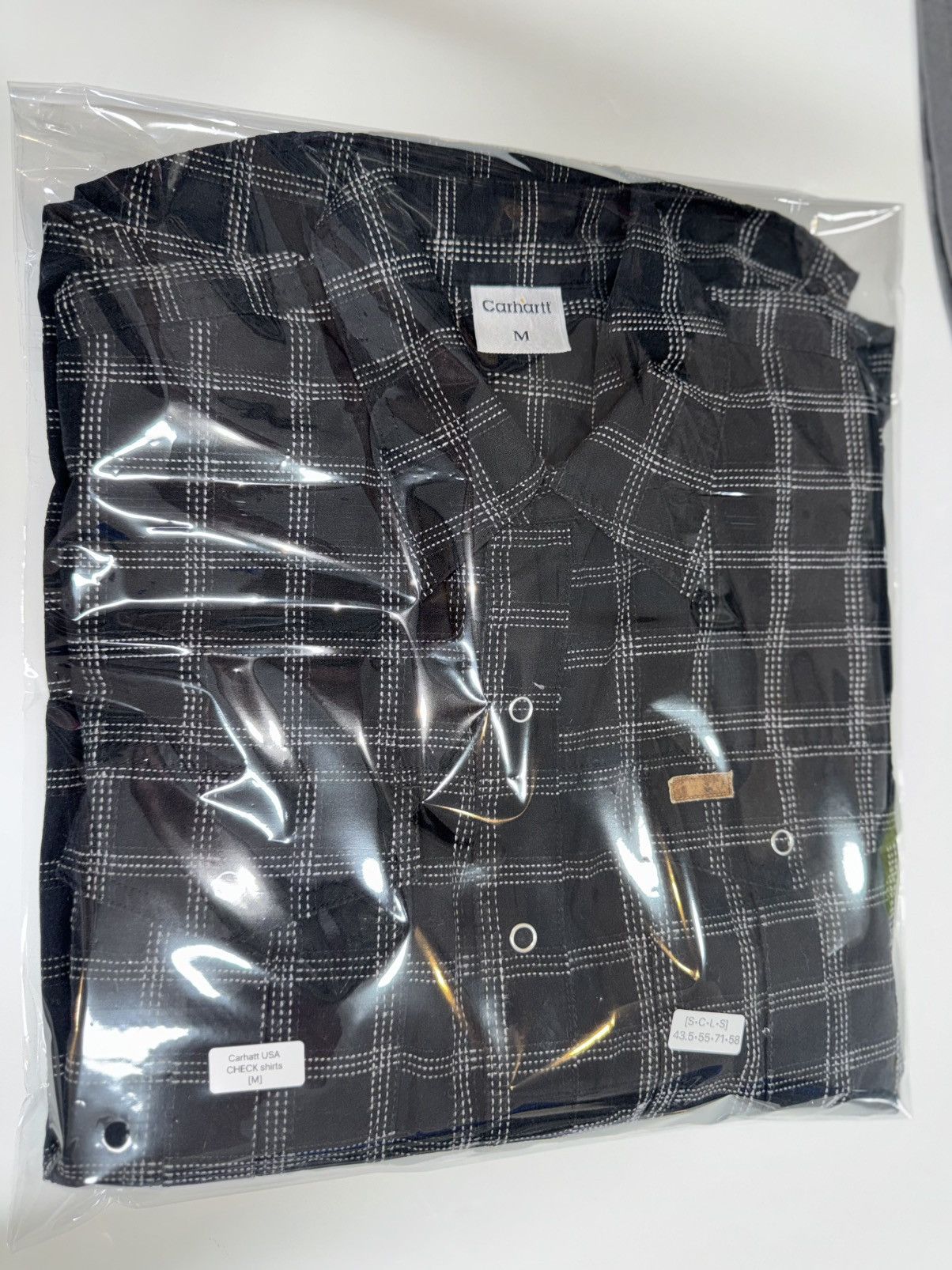 Carhartt [M] Carhartt Japan Release Windowpane Check Work Shirt Size US M / EU 48-50 / 2 - 13 Thumbnail