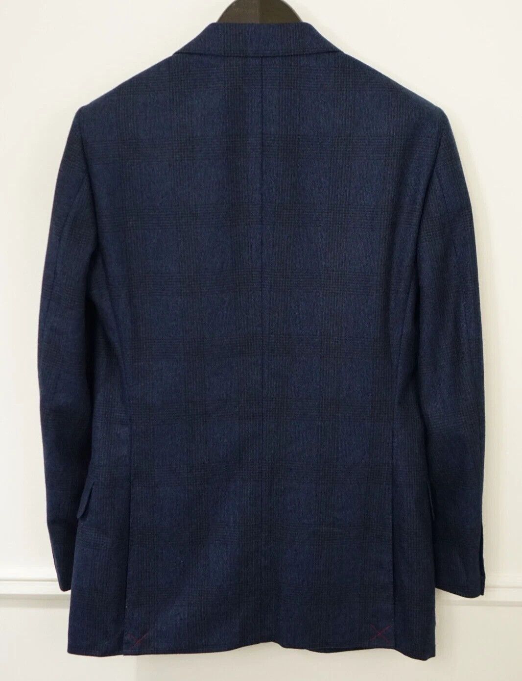 Suitsupply Men Suitsupply Blazer Lazio Wool Flannel Plaid Blue UK/US36 Size 36R - 2 Thumbnail