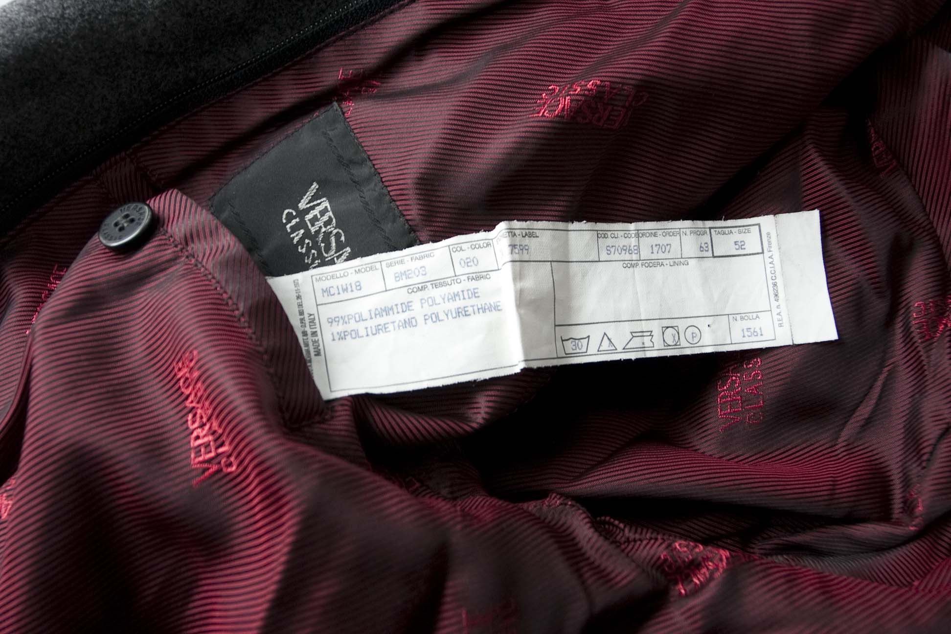 Versace × Vintage Versace Classic V2 Double Layer Jacket + Vest Size 52 Gray Size US L / EU 52-54 / 3 - 5 Thumbnail