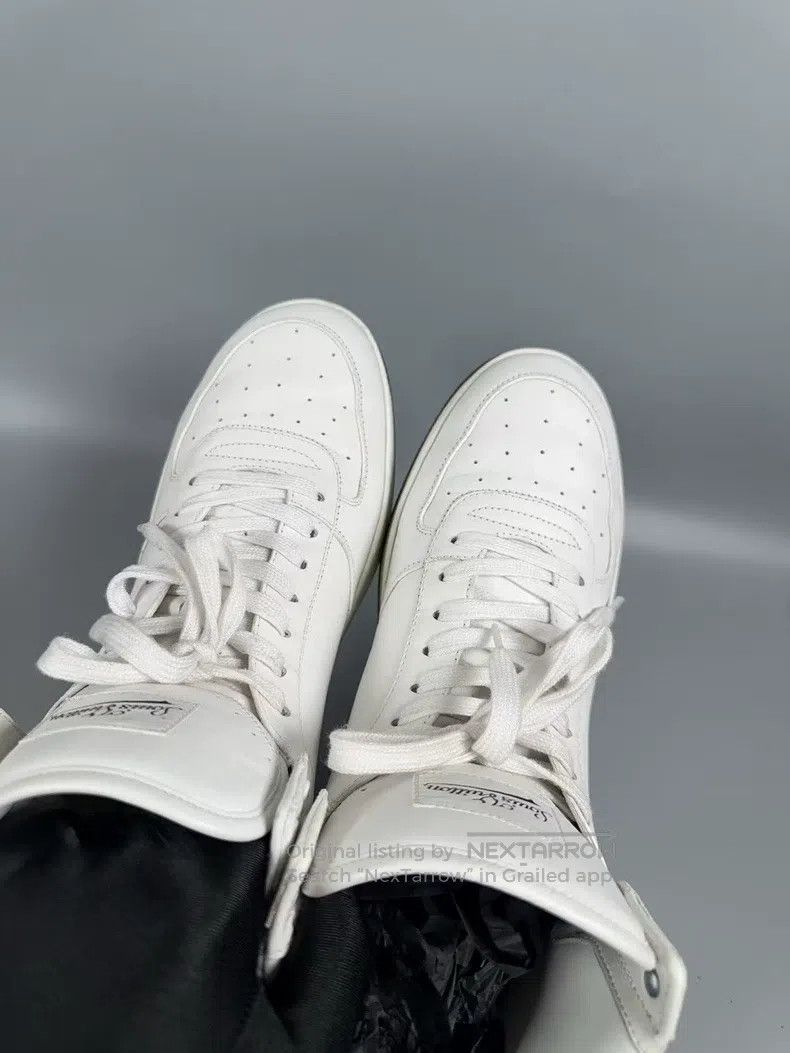 Louis Vuitton Louis Vuitton White riboli high-top casual shoes Size US 7 / EU 40 - 4 Thumbnail