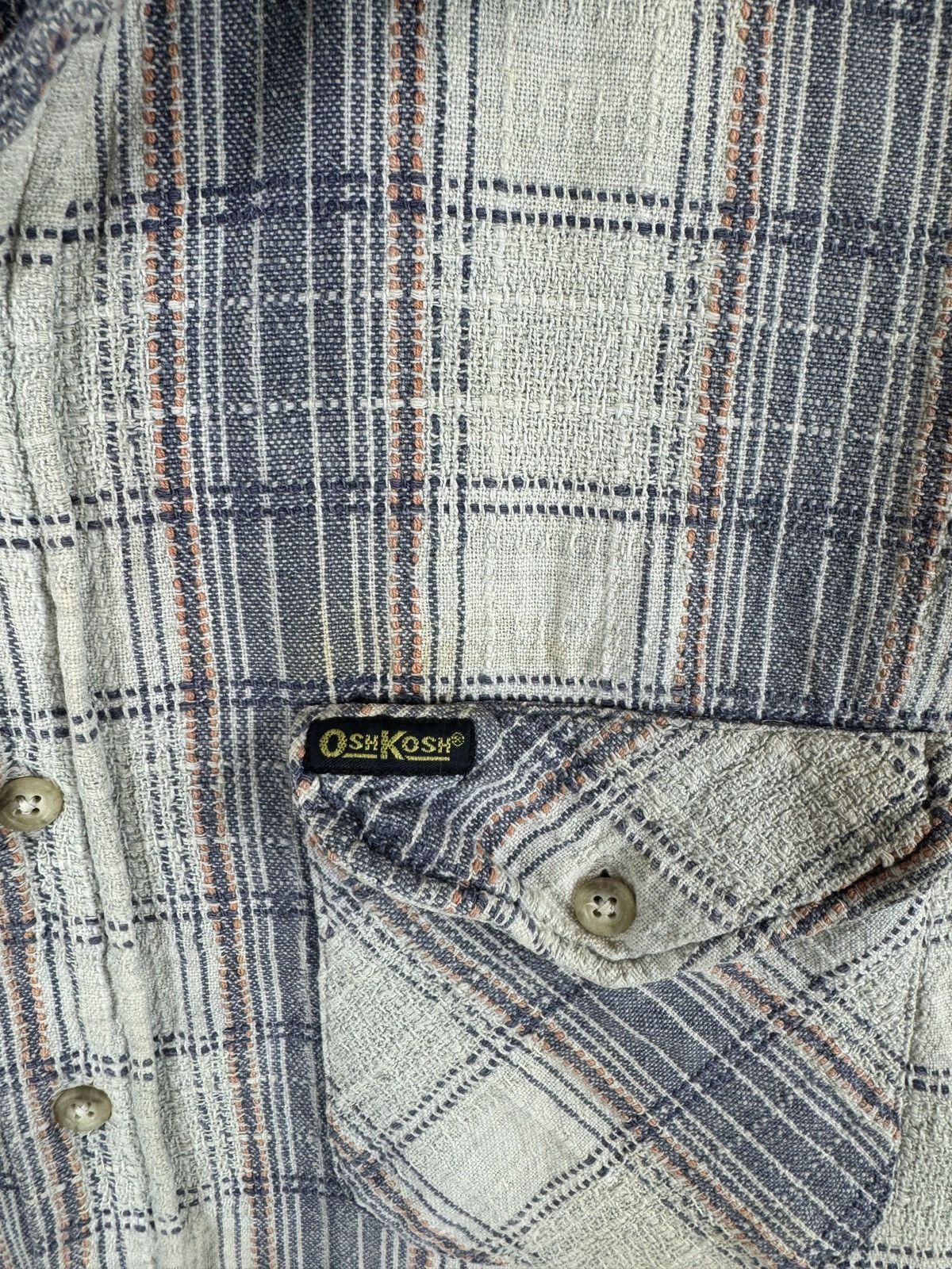 Japanese Brand OshKosh bgosh vintage Japan Workwear checkered flannel shirt Size US M / EU 48-50 / 2 - 5 Thumbnail