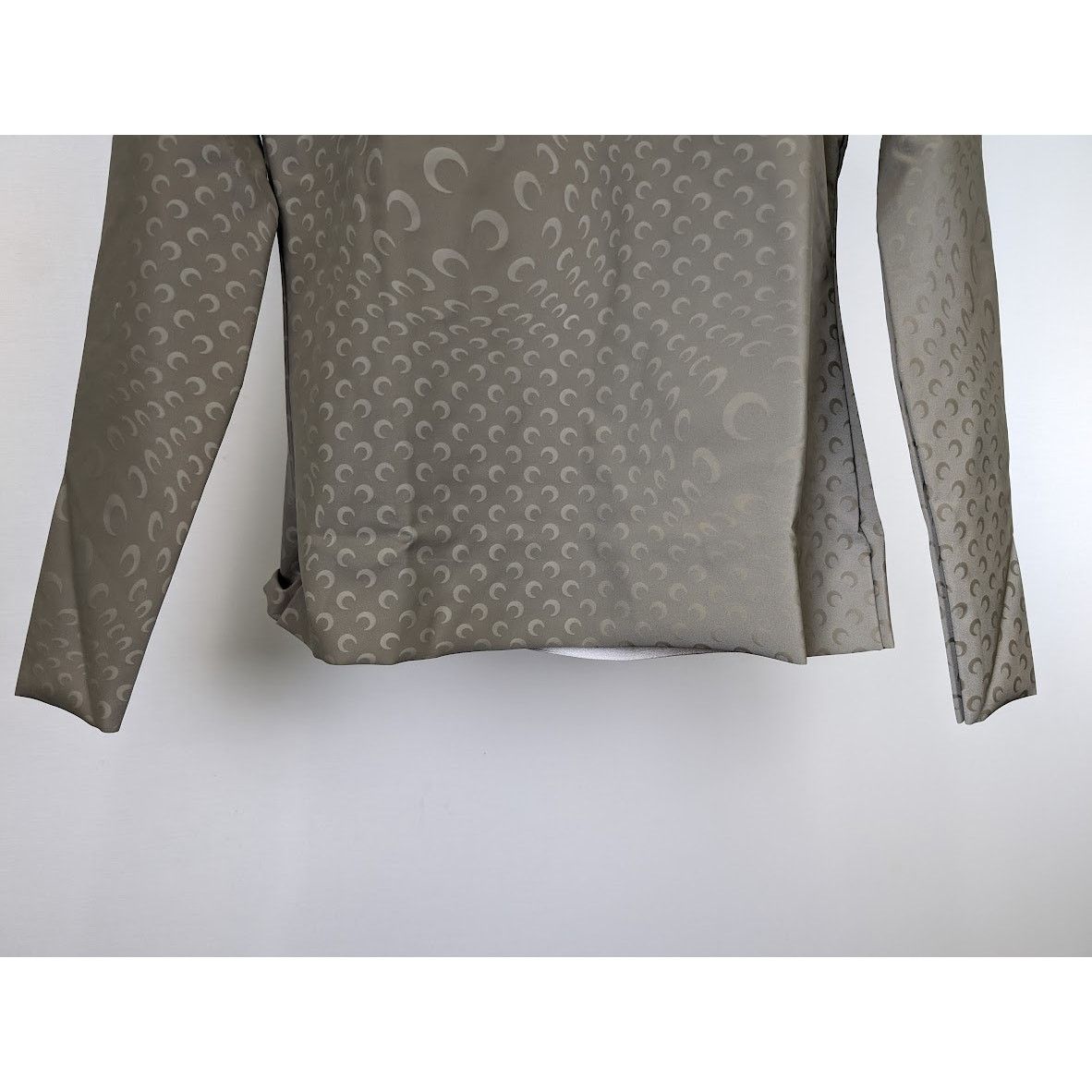Marine Serre o1rshd1 Patterned Long Sleeve T-Shirt in Tan Size US L / EU 52-54 / 3 - 6 Thumbnail
