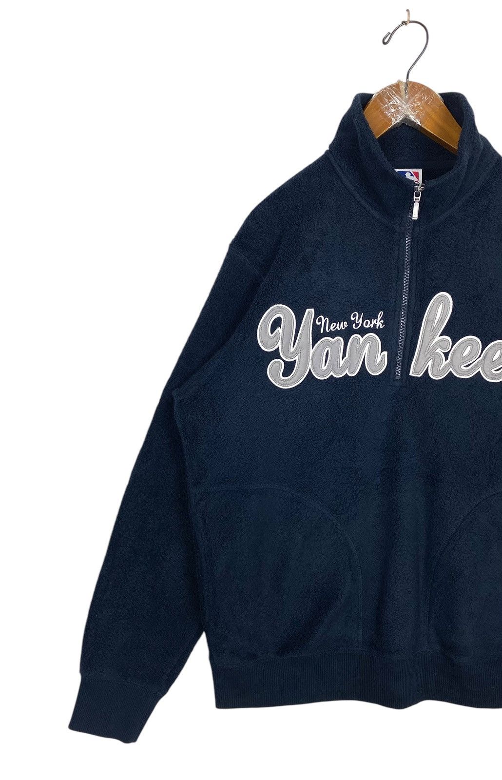 MLB MLB New York Yankees Fleece Half Zip Embroidery Spellout Size US M / EU 48-50 / 2 - 2 Thumbnail
