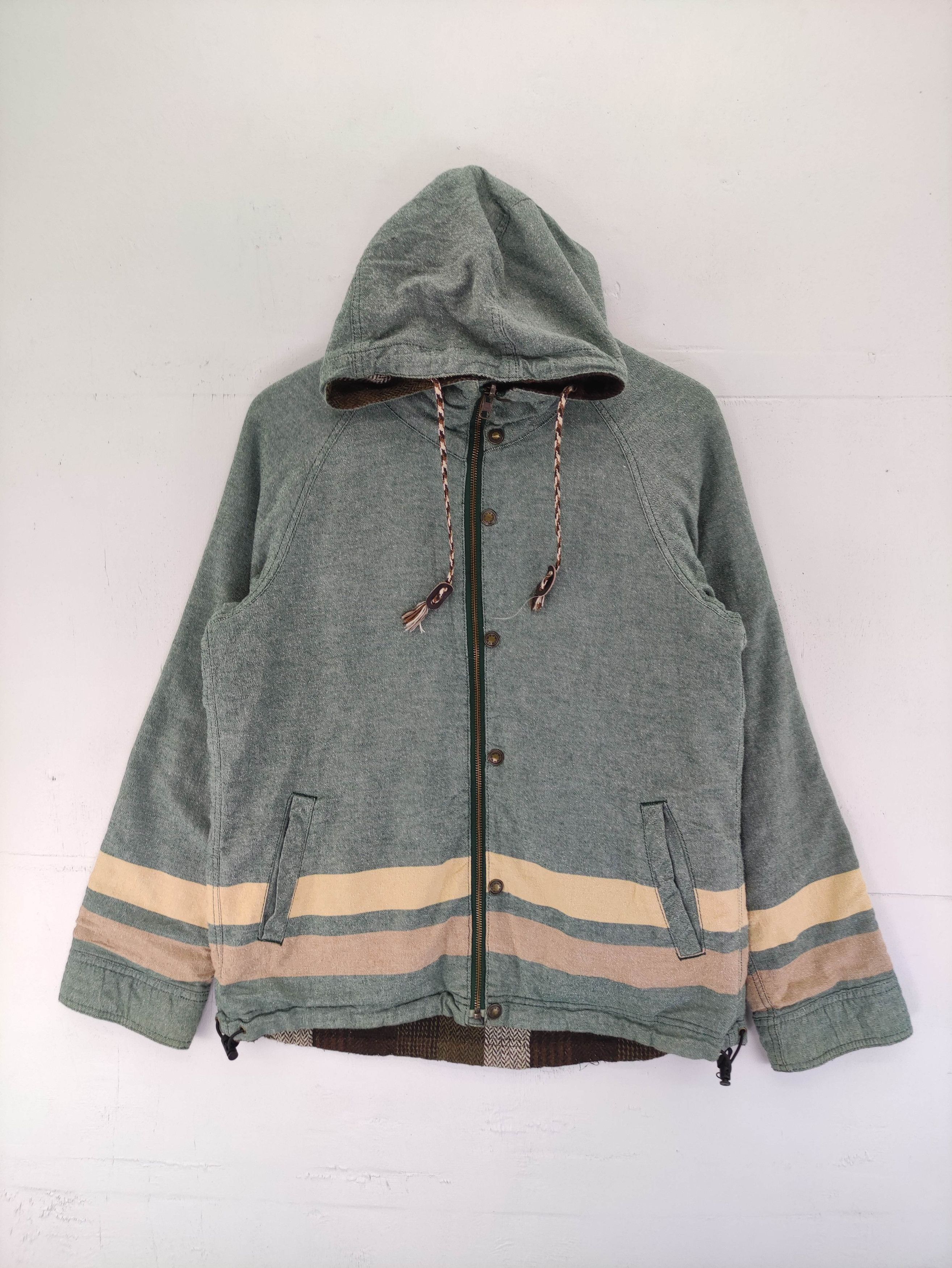 GRN Vintage Grn Wool Reversible Jacket Hoodie Zipper Size US M / EU 48-50 / 2 - 7 Thumbnail