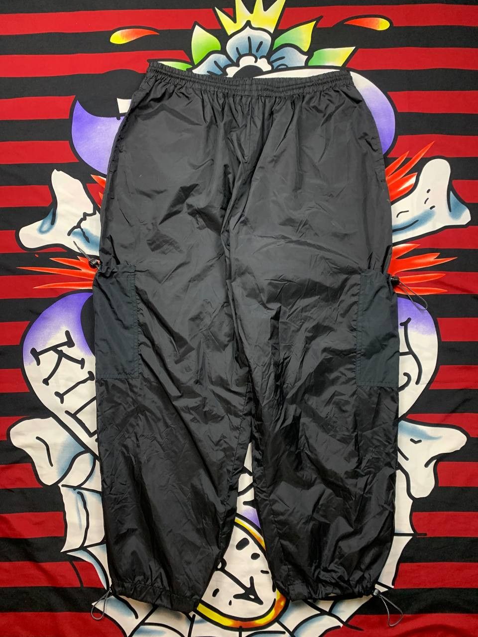 Japanese Brand Port&Co USA Styled japanese baggy parachute pants Size US 34 / EU 50 - 1 Thumbnail