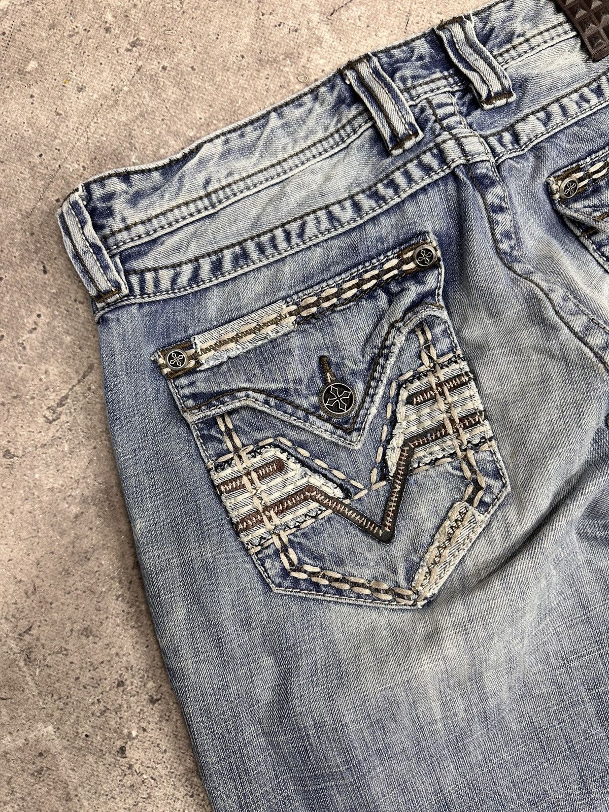 Affliction Vintage Affliction Cargo Bontage Pants y2K Gothic Kill Goa Size US 31 - 14 Thumbnail