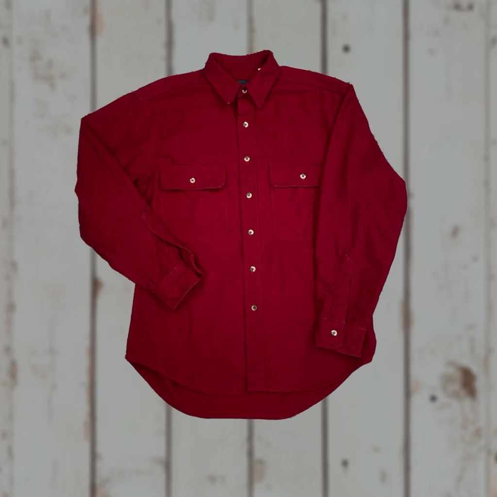 Vintage VINTAGE Gander Mountain Flannel Shirt Mens Chamois Heavyweight 90s Red Medium Shirt Mens Size US M / EU 48-50 / 2 - 1 Thumbnail