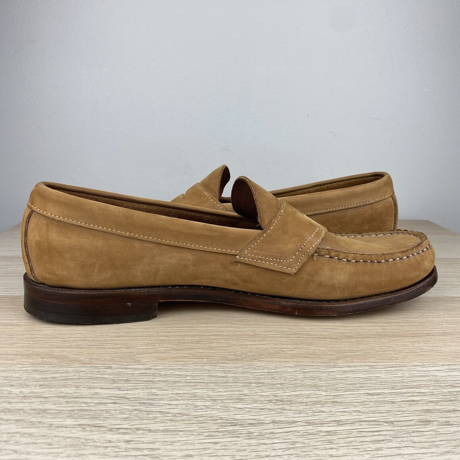 G.H. Bass & Co. GH Bass Mens 11.5D Weejuns Soft Suede Penny Loafers Heritage Size US 11.5 / EU 44-45 - 6 Thumbnail