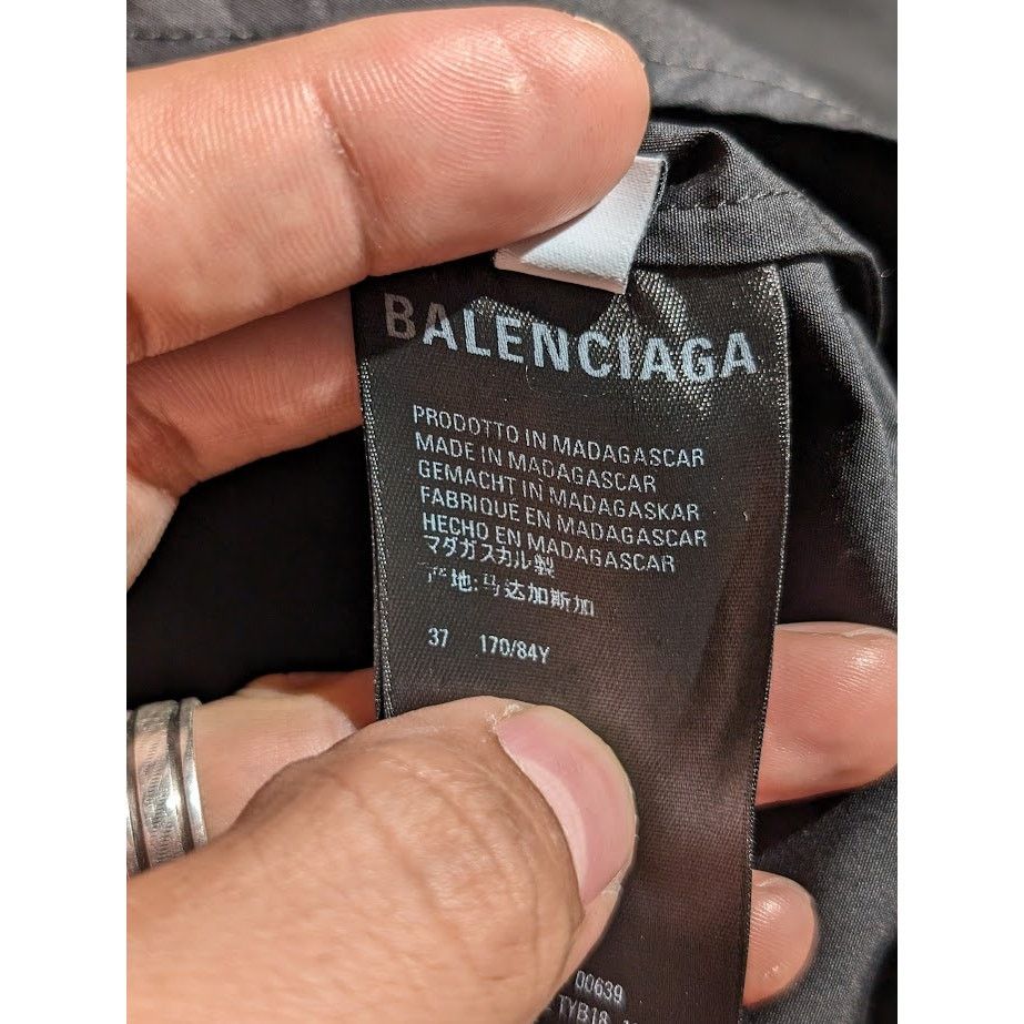 Balenciaga o1rshd1 Dress Shirt in Black Size US XS / EU 42 / 0 - 18 Thumbnail