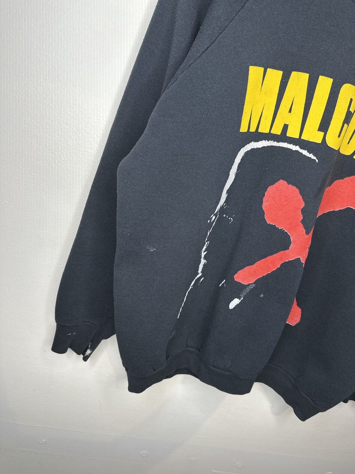 Fruit Of The Loom × Vintage Vintage Malcolm X Nebraska Black Crewneck Sweatshirt Size US L / EU 52-54 / 3 - 5 Thumbnail