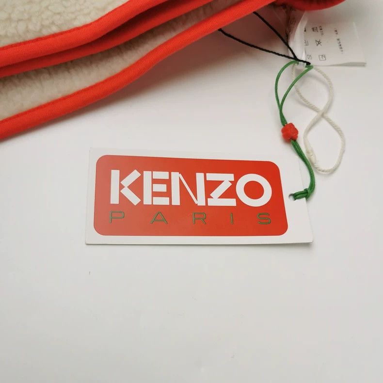 Kenzo Kenzo Plaid letter Logo cloak Size ONE SIZE - 4 Thumbnail