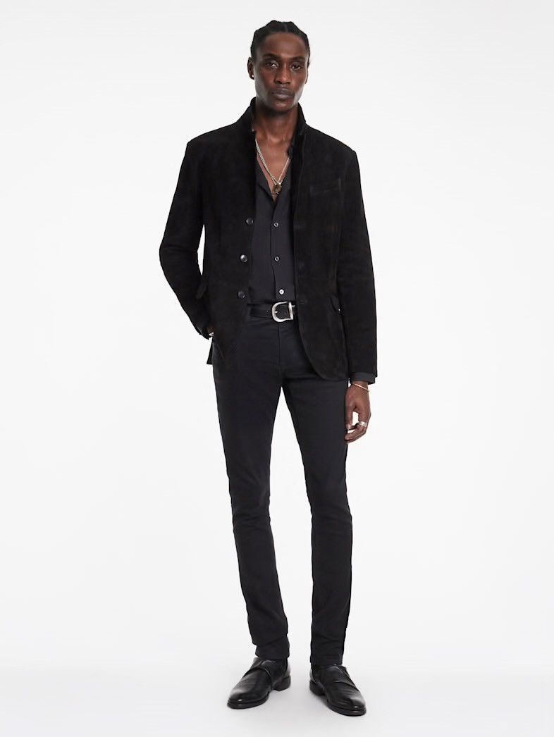 John Varvatos Rind Suede Jacket EU 50 USA 40 Size US M / EU 48-50 / 2 - 6 Thumbnail