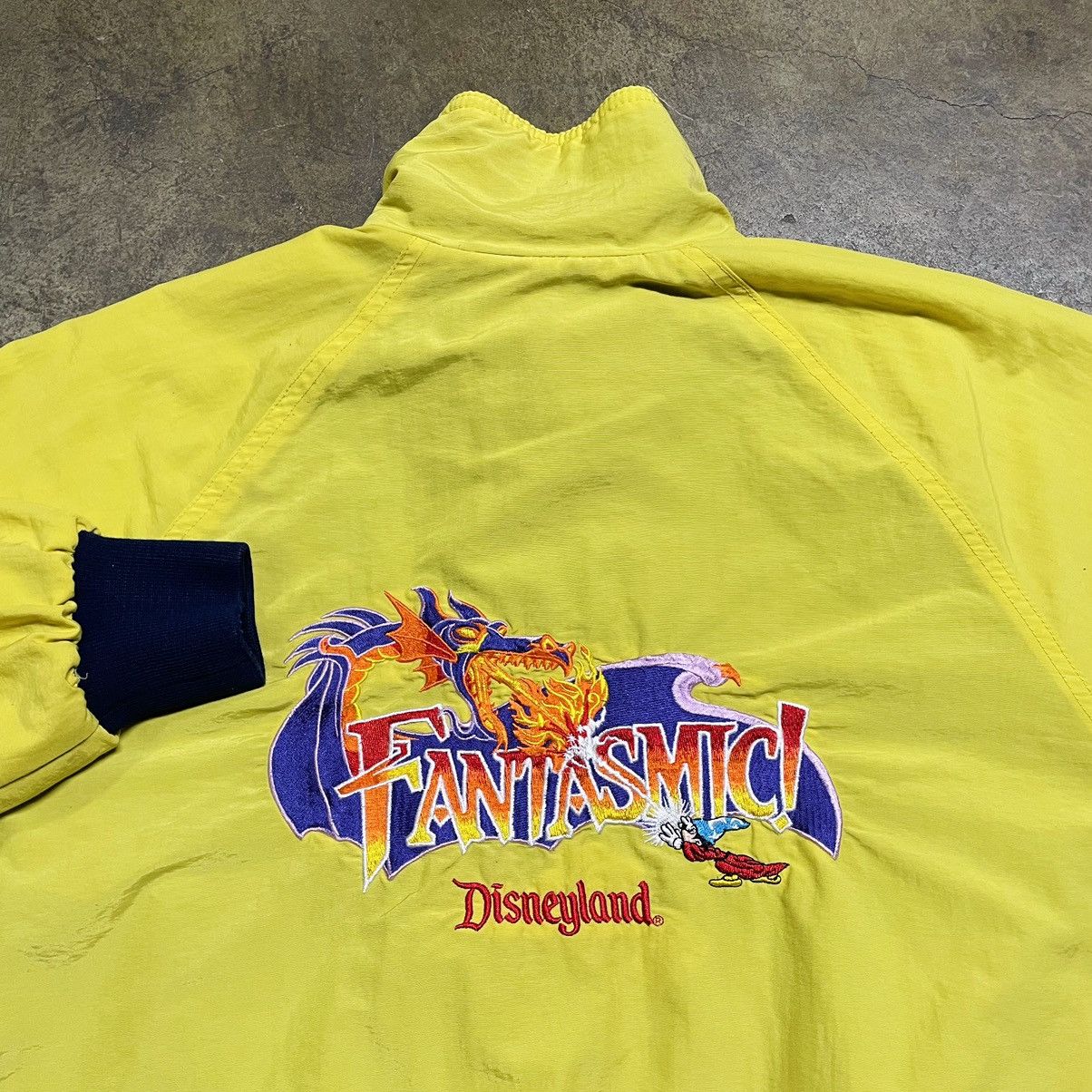 image of Vintage Disney “Fantasmic” Cast & Crew Member Jacket in Yellow, Men's (Size Small)
