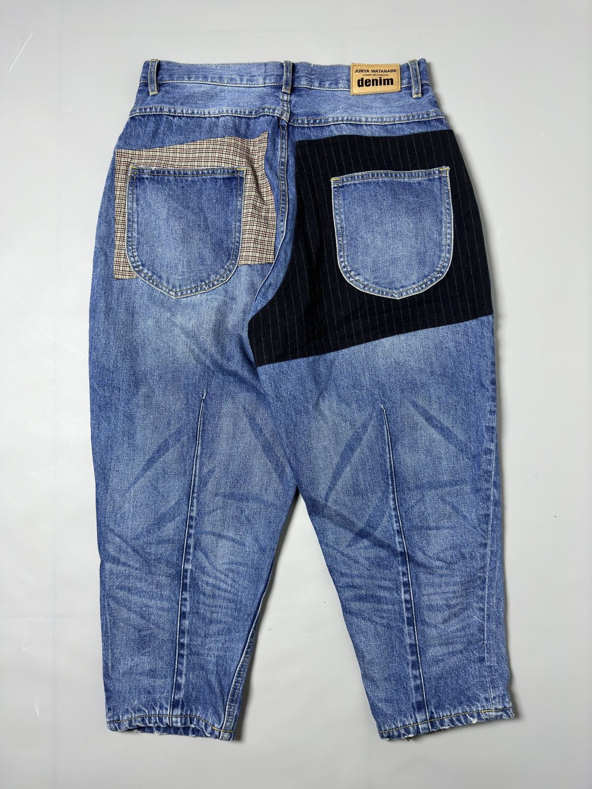 Comme des Garcons × Junya Watanabe CDG - JUNYA WATANABE — DENIM PATCHWORK JEANS Size US 32 / EU 48 - 16 Thumbnail