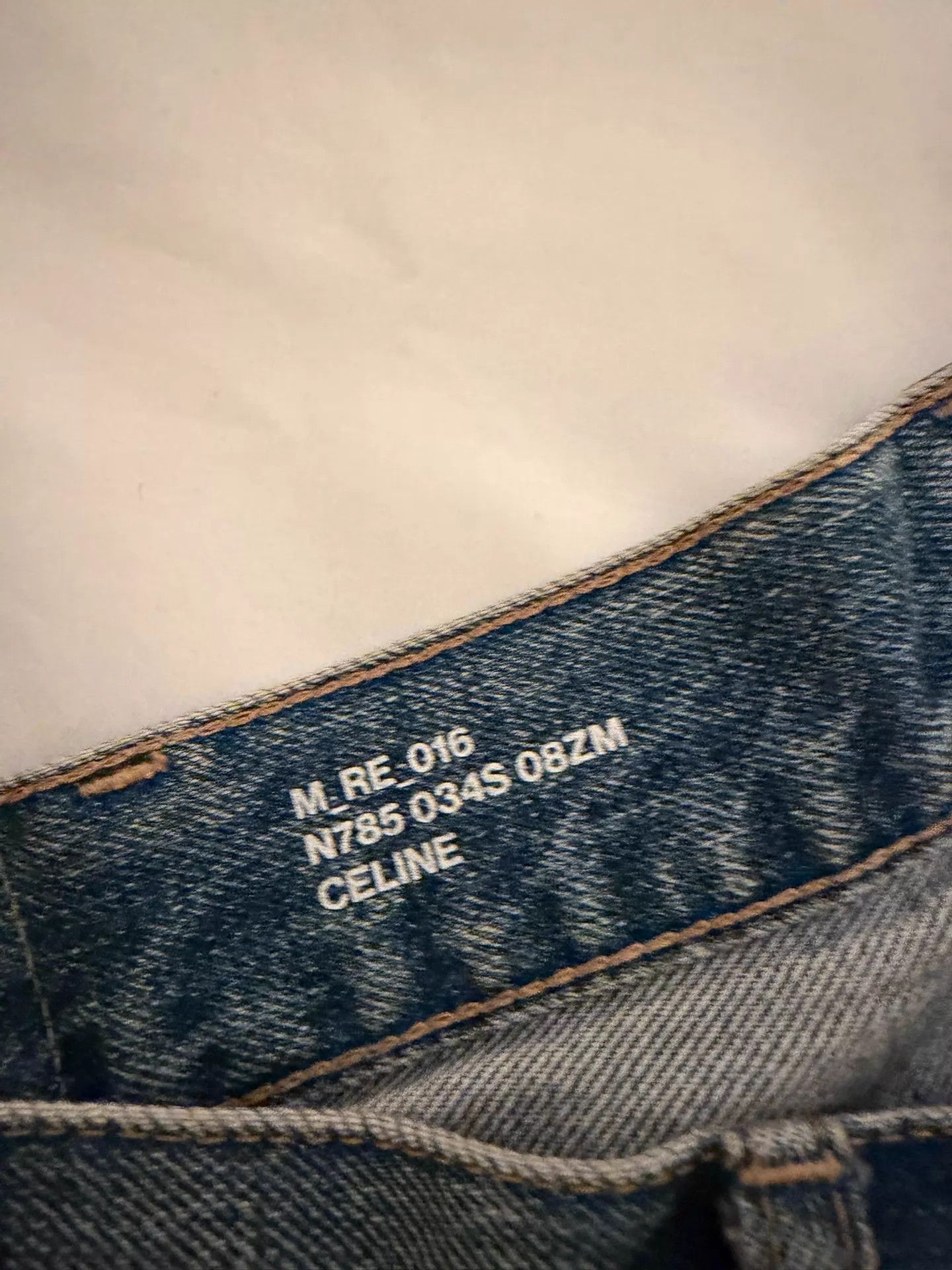 Celine Celine 22FW Wesley Tassel Hem Straight Denim Jeans Size 29 Size 29" - 4 Thumbnail