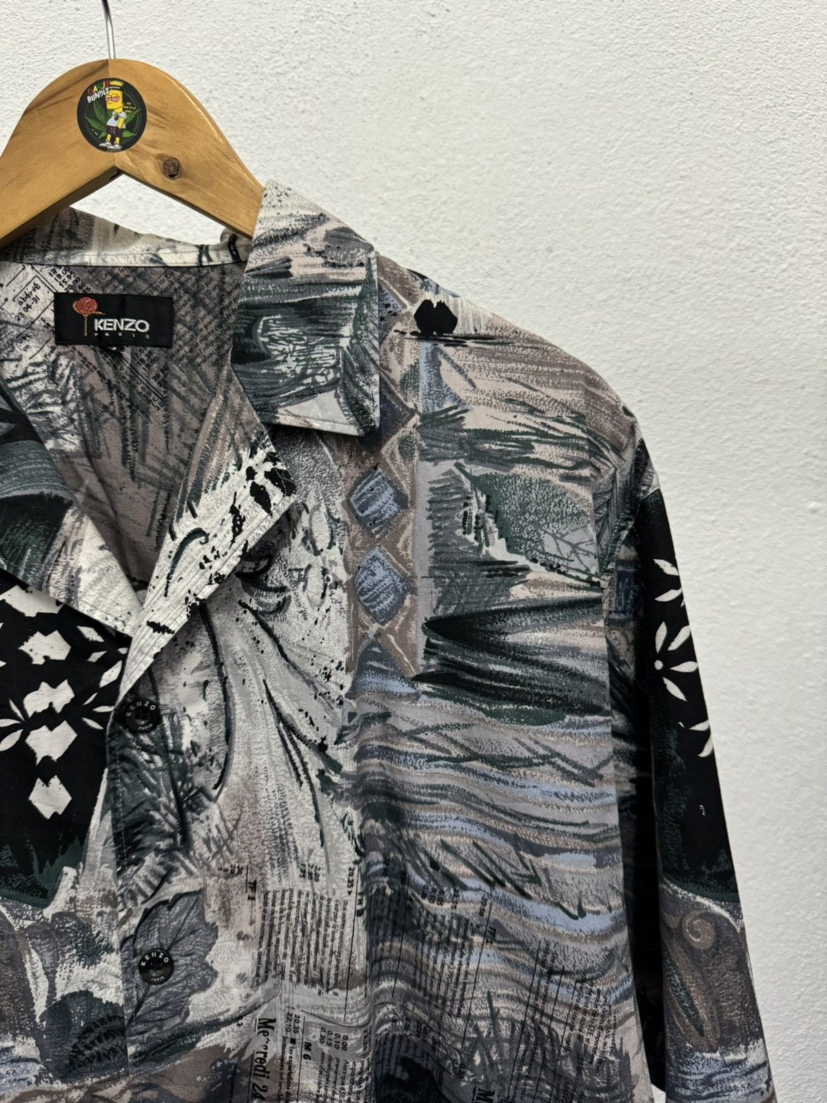 Designer × Kenzo KenZo full print button up shirt Size US M / EU 48-50 / 2 - 2 Thumbnail