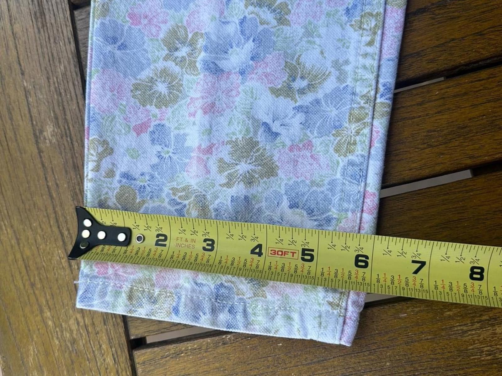 Porsche Design Vintage Porsche Design Floral Jeans 32W 80s/90s Pastel Print Size 32" / US 10 / IT 46 - 8 Thumbnail