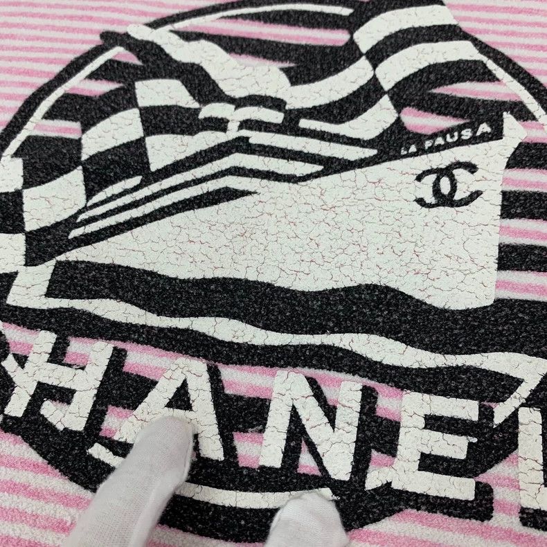 Chanel Chanel Cruise series pink striped cruise printed cotton ro Size S / US 4 / IT 40 - 8 Thumbnail