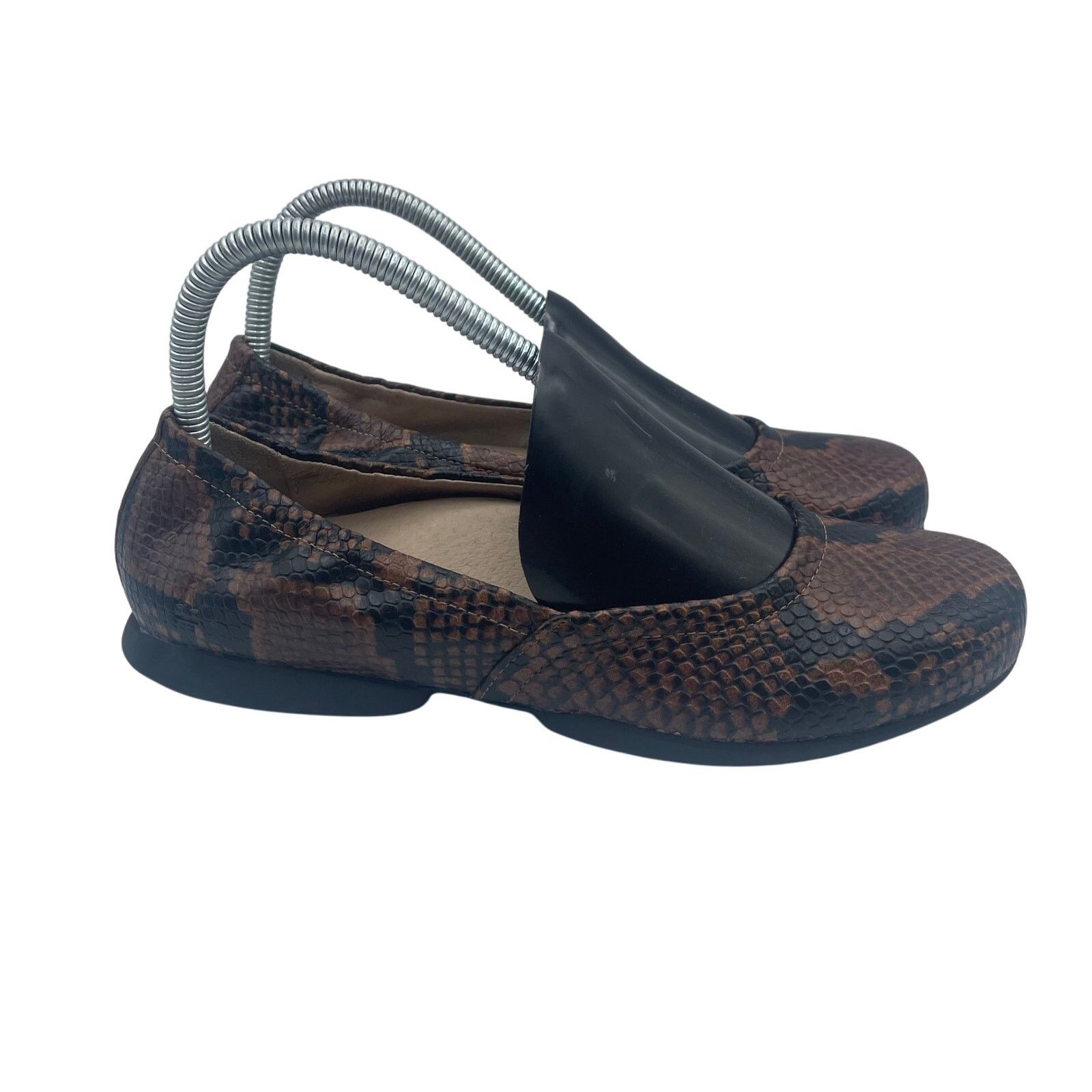 Other ABEO Tilly Flats Brown Snakeskin Comfort Leather Womens 8 Size US 8 / IT 38 - 3 Thumbnail