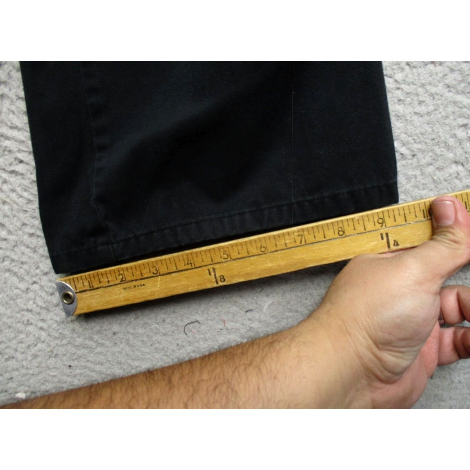Vintage Kikwear 91 Jeans Mens 38 Black Wide-Leg Baggy Streetwear Denim 100% Cotton Relaxed Button Fly Pockets Size US 38 / EU 54 - 7 Thumbnail