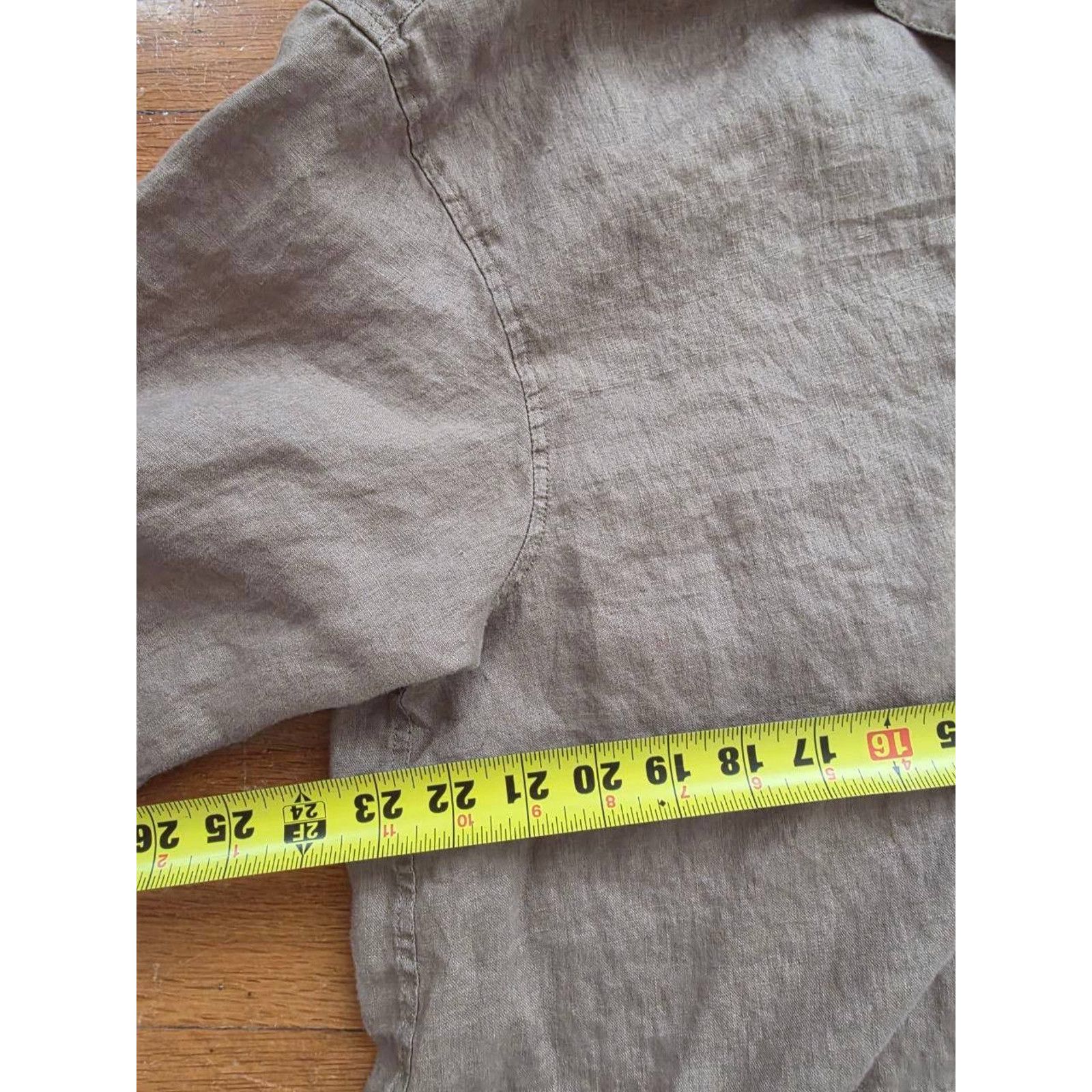 Aritzia Aritzia Babaton men linen Button-Up brown Shirt M A001530 Size US M / EU 48-50 / 2 - 3 Thumbnail
