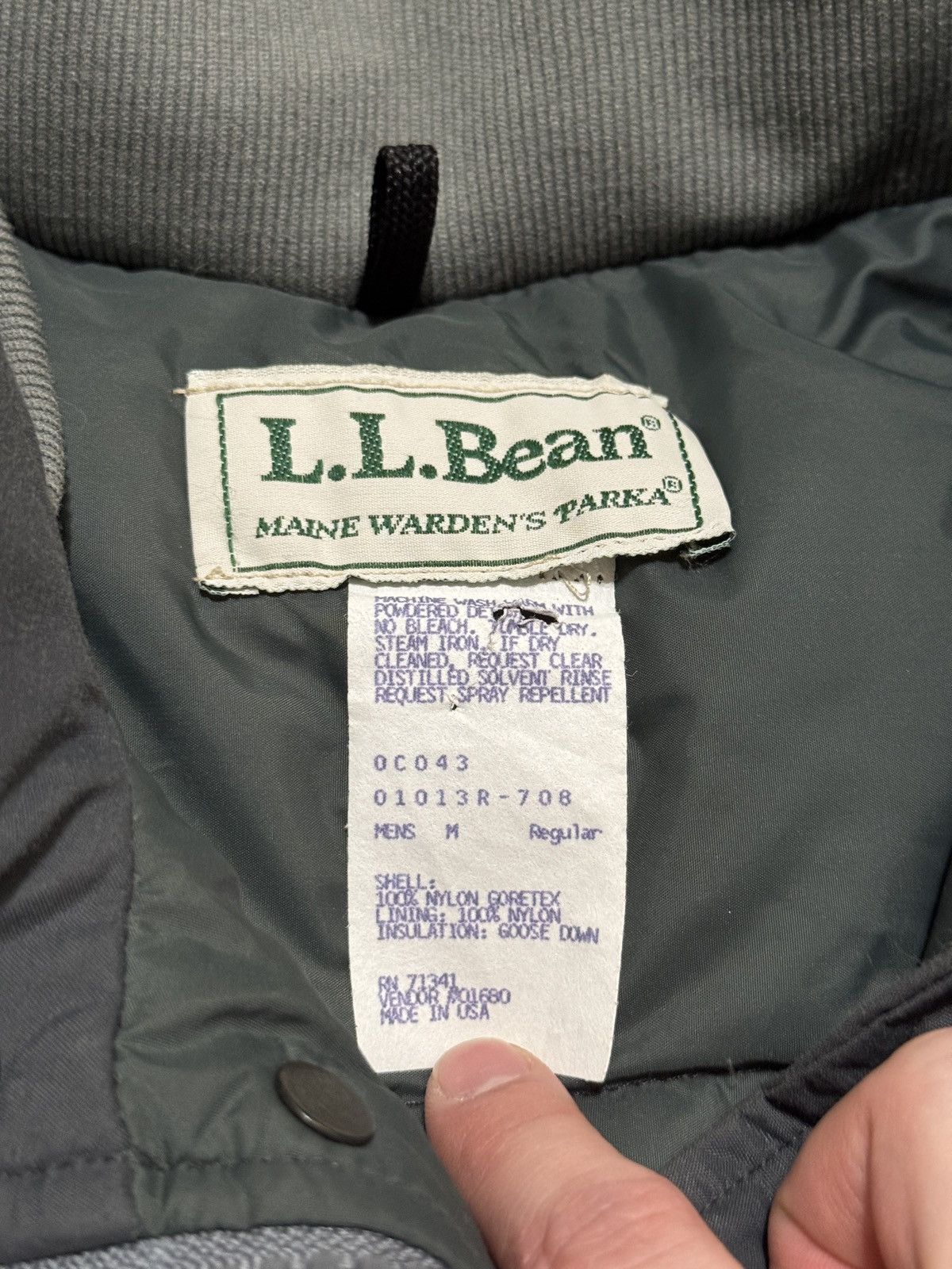 L.L. Bean Vintage LL Bean Maine Warden Parka Blue GoreTex Down Jacket Size US M / EU 48-50 / 2 - 2 Thumbnail