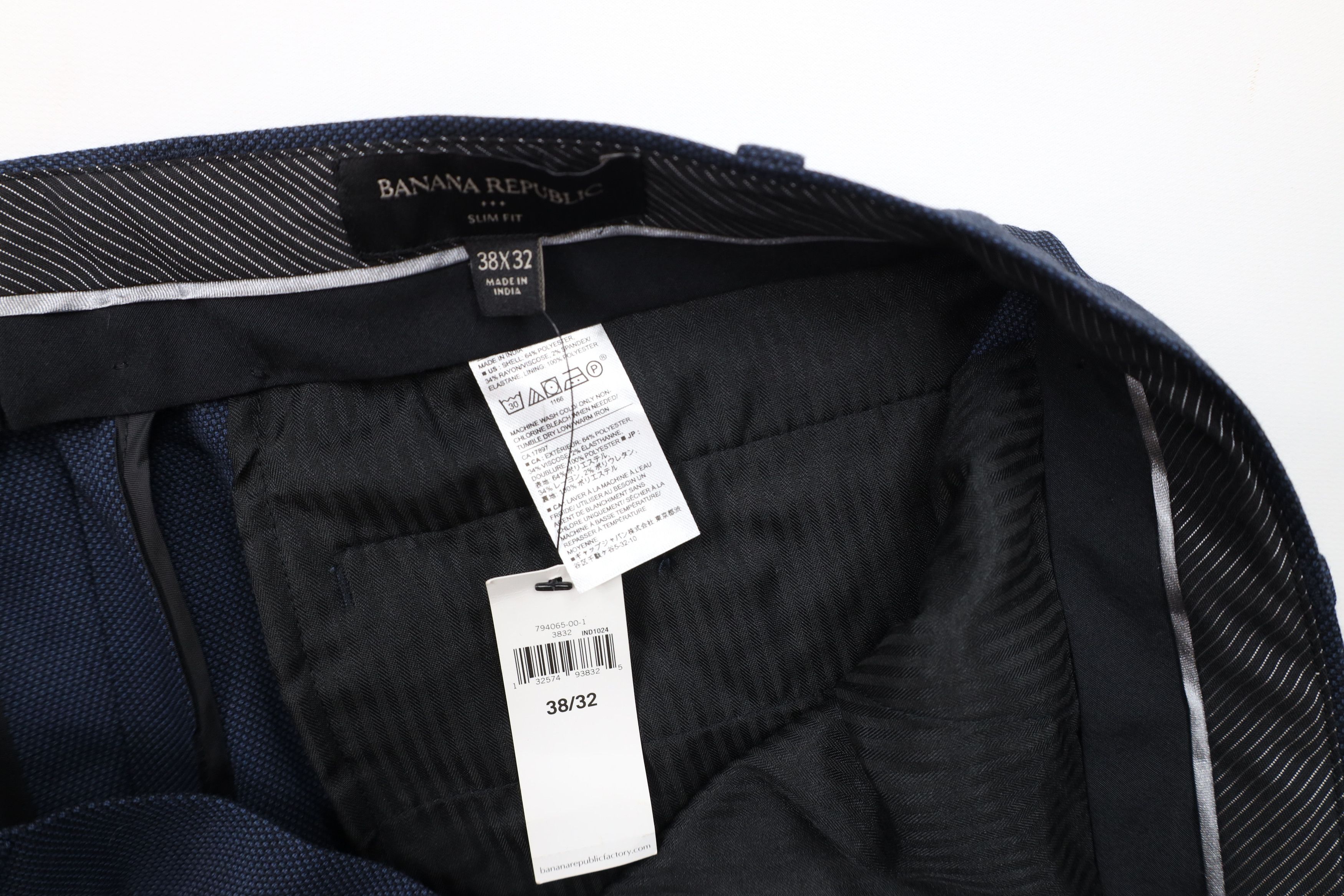 Banana Republic New Banana Republic Stretch Straight Leg Chino Pants Blue Size US 38 / EU 54 - 6 Thumbnail